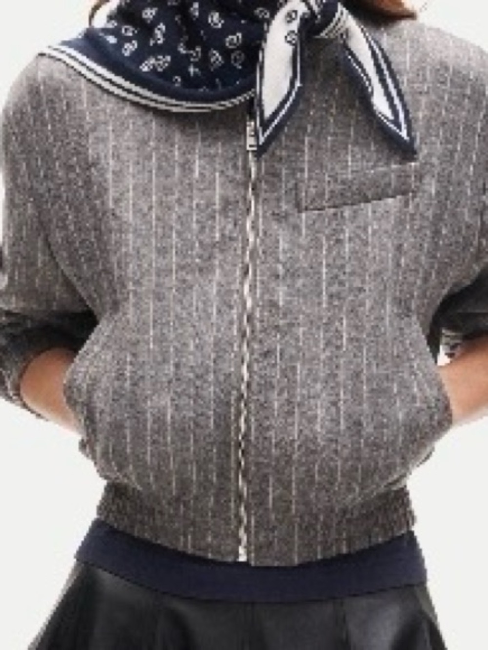 Autres Filles Women's Gray Bomber Jacket